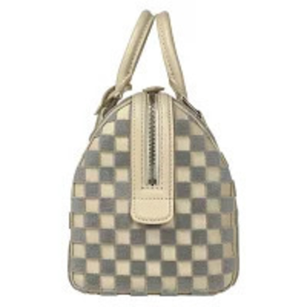 Louis Vuitton Gray Zirconia Cube Cubic Handbag Leather Damier Speedy Gray